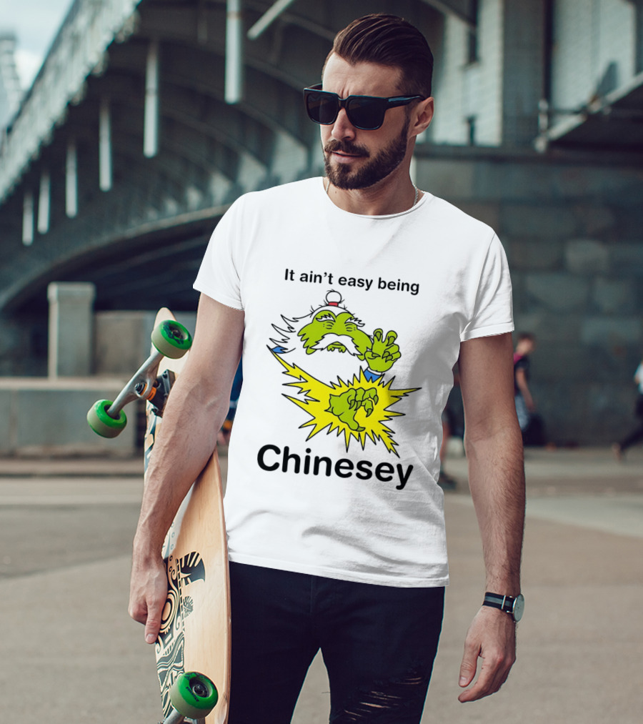It Ain't Easy Being Chinesey Green Creature Martial Arts T-Shirt