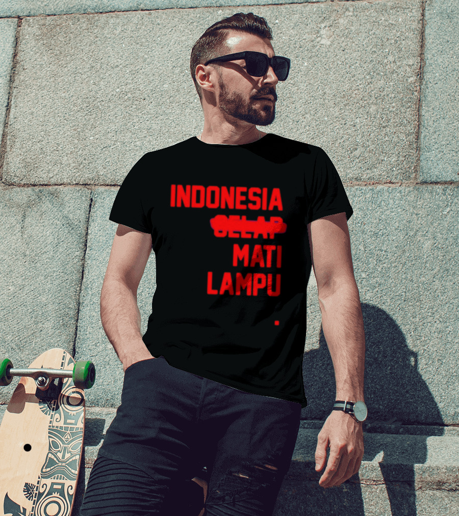 Indonesia Gelap Mati Lampu Blackout T-Shirt