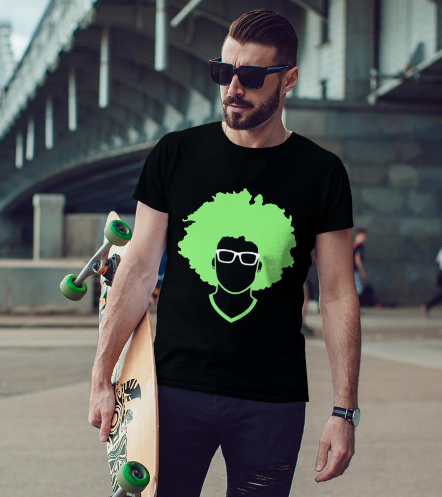 Olivia Miles Neon Afro Glasses Outline Minnesota Lynx T-Shirt