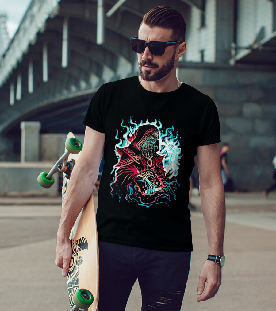 The Arch Lich Archlich Book Of Darkness Magic Dungeons And Dragons T-Shirt