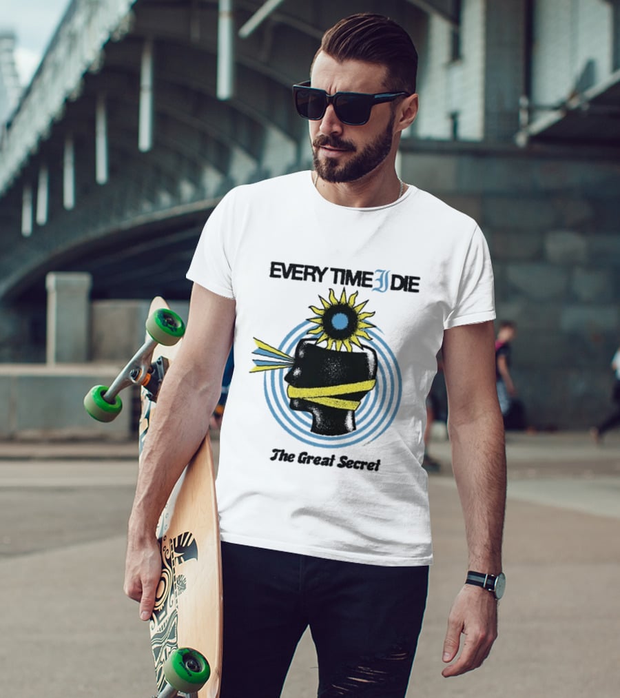 Every Time I Die The Great Secret Sunflower Head Exploding Concept T-Shirt