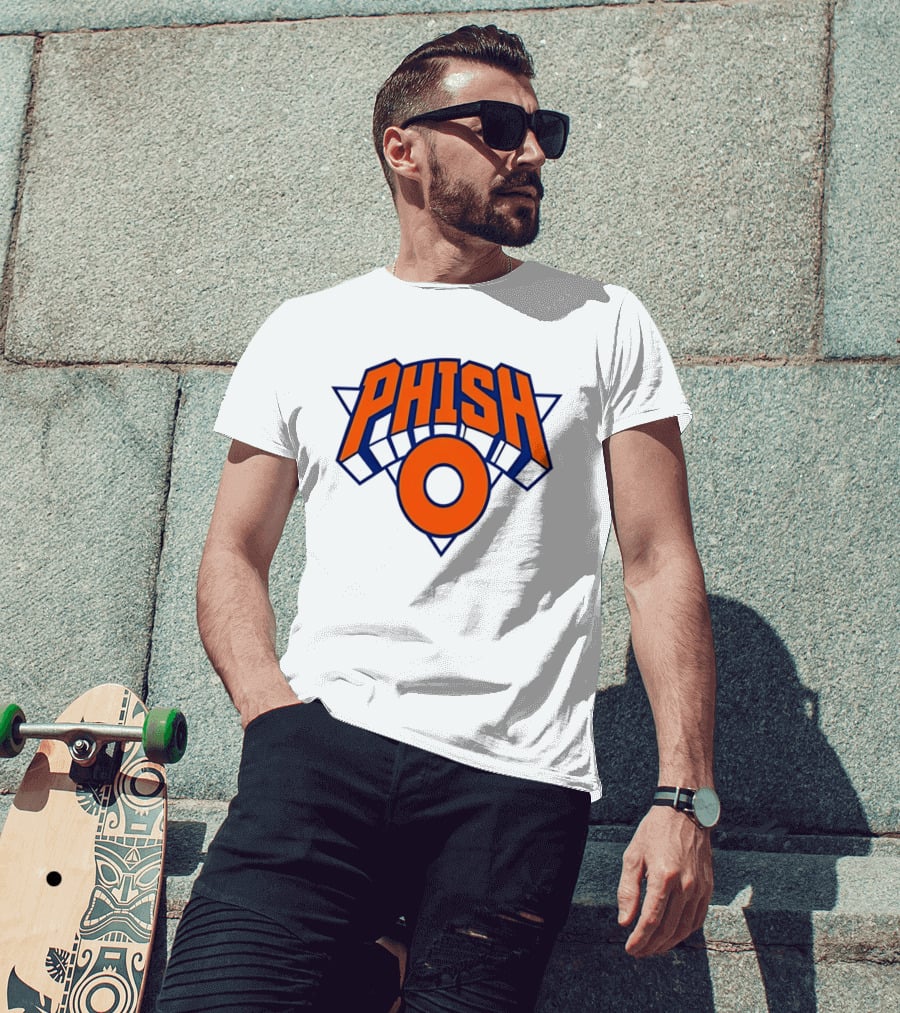 Phish New York Knicks NBA Basketball Triangle Circle T-Shirt