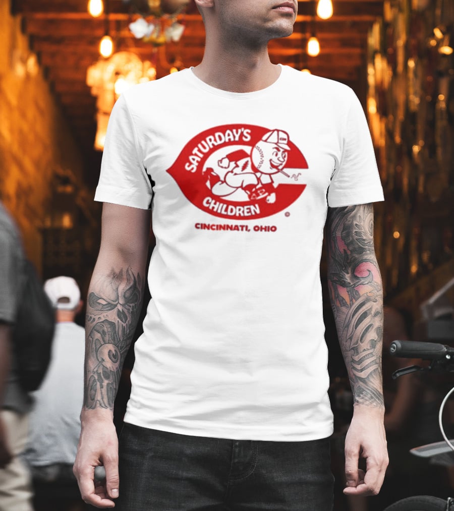 Saturday's Children Cincinnati Ohio Baseball T-Shirt