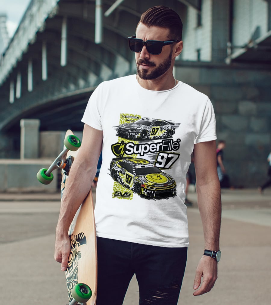 SuperFile 97 Shane Van Gisbergen NASCAR Trackhouse Racing Lefty Out There T-Shirt