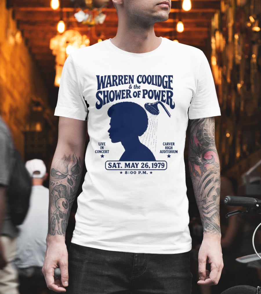 Warren Coolidge & The Shower Of Power Live In Concert Carver High Auditorium Sat May 26 1979 8:00 P.M. T-Shirt