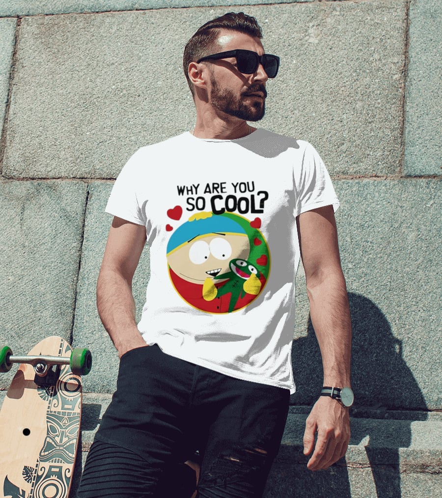 Why Are You So Cool South Park Eric Cartman Hearts T-Shirt