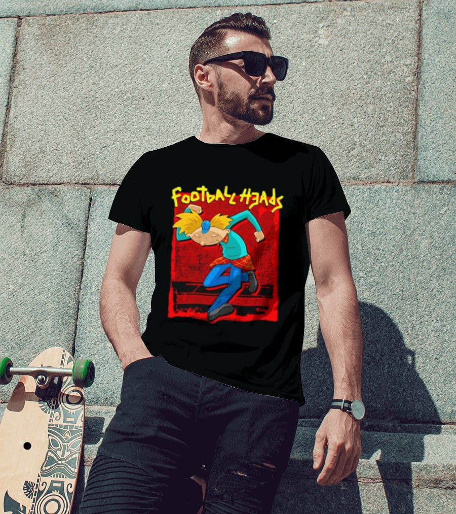 Hey Arnold Football Heads Nickelodeon Classic Cartoon T-Shirt