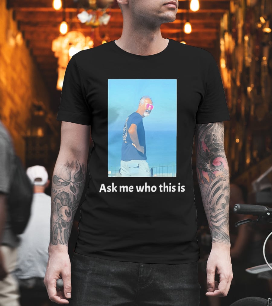 Ask Me Who This Is Hideo Kojima Scenic Beach T-Shirt