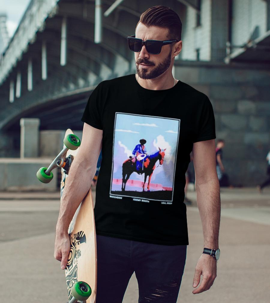 Dog Cowboy By Jeremy Booth USA 2024 T-Shirt