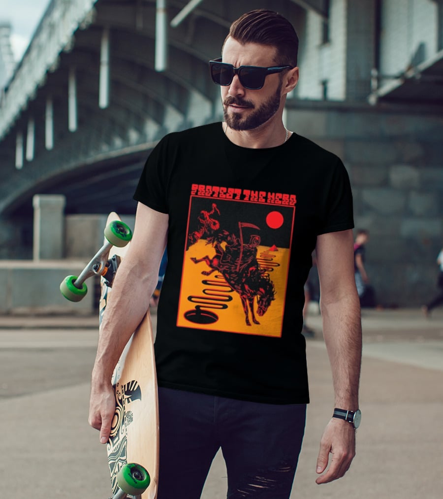 Protest The Hero Grim Reaper Horse Pyramid Red Moon Desert Path T-Shirt