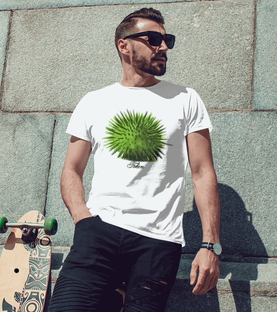 Note Token Nyc Touch Green Artistic Burst T-Shirt