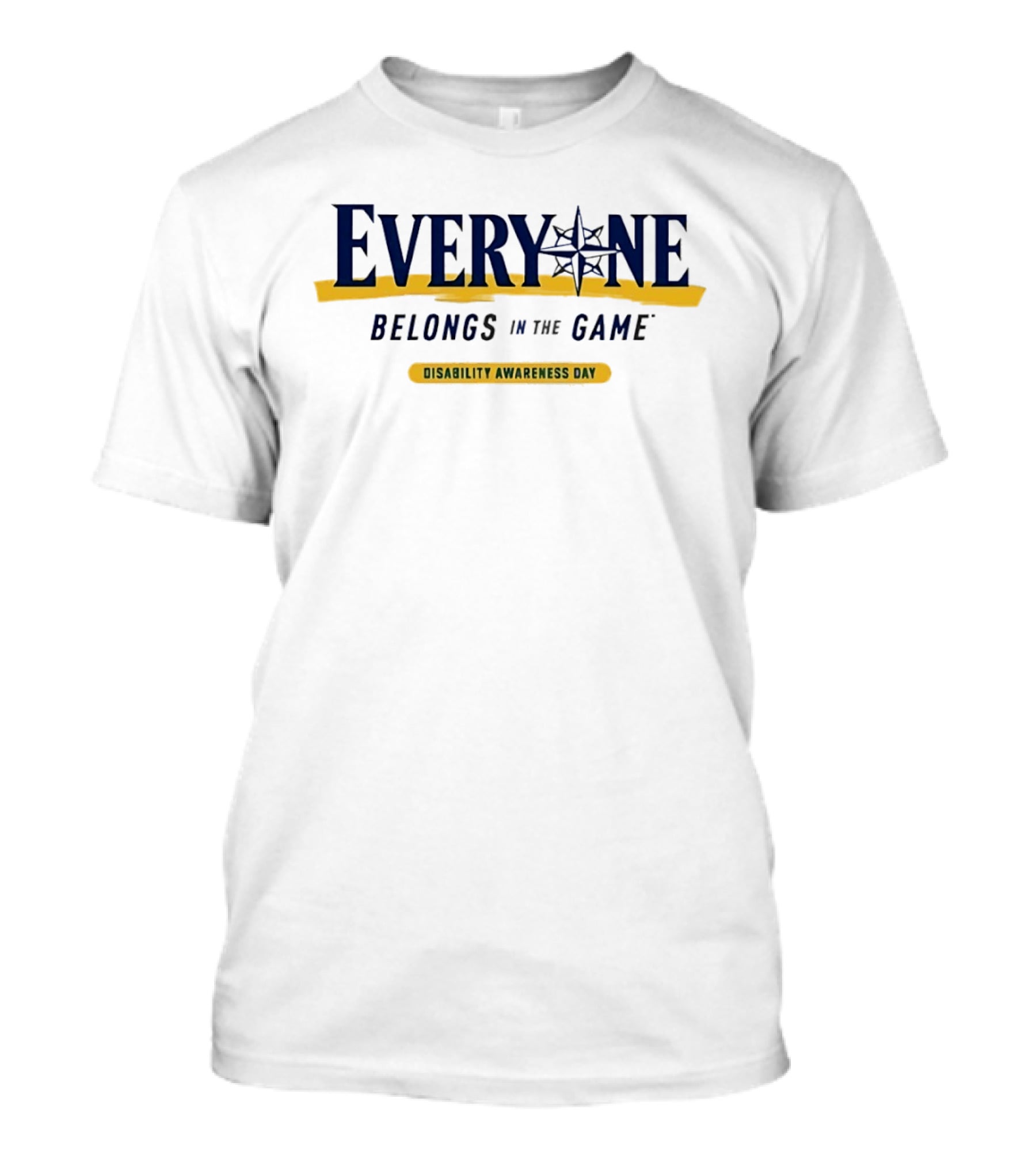 Everyone Belongs In The Game Disability Awareness Day Event Promotion T-Shirt