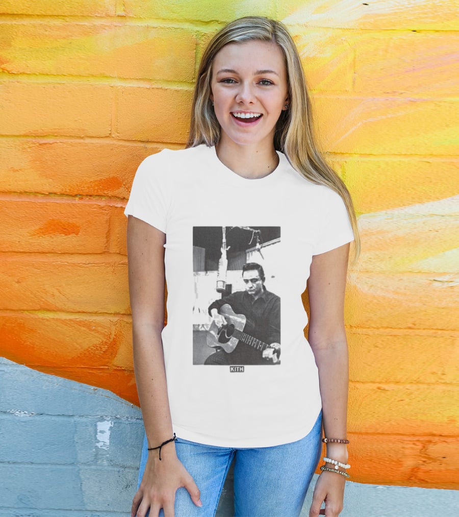 Kith Records Johnny Cash Folsom Prison Retro Music T-Shirt