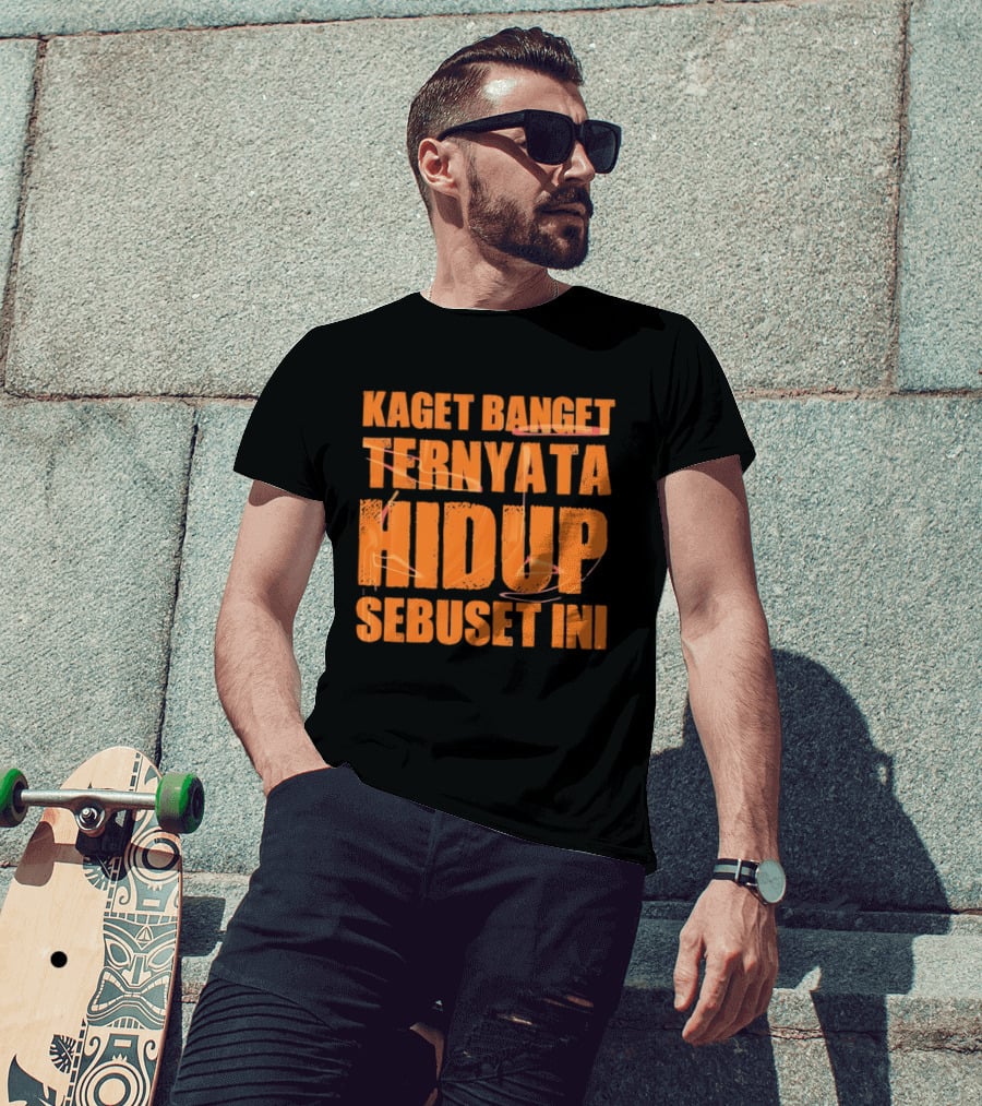 Kaget Banget Ternyata Hidup Sebuset Ini Bold Orange T-Shirt