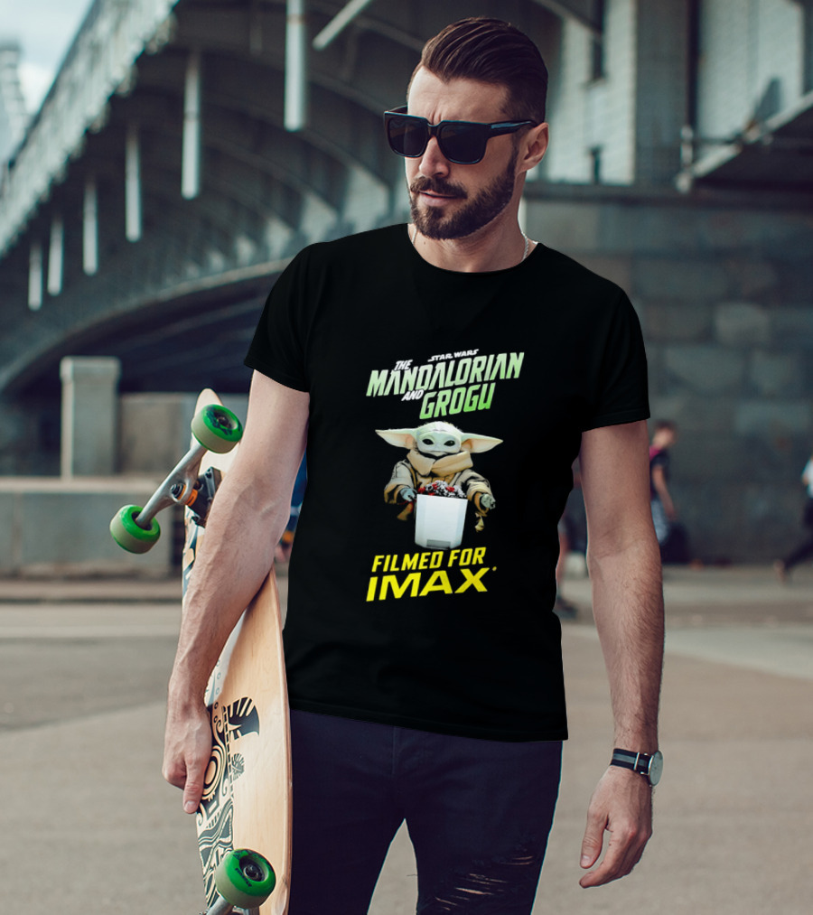 The Mandalorian And Grogu Filmed For IMAX Bucket Scene T-Shirt