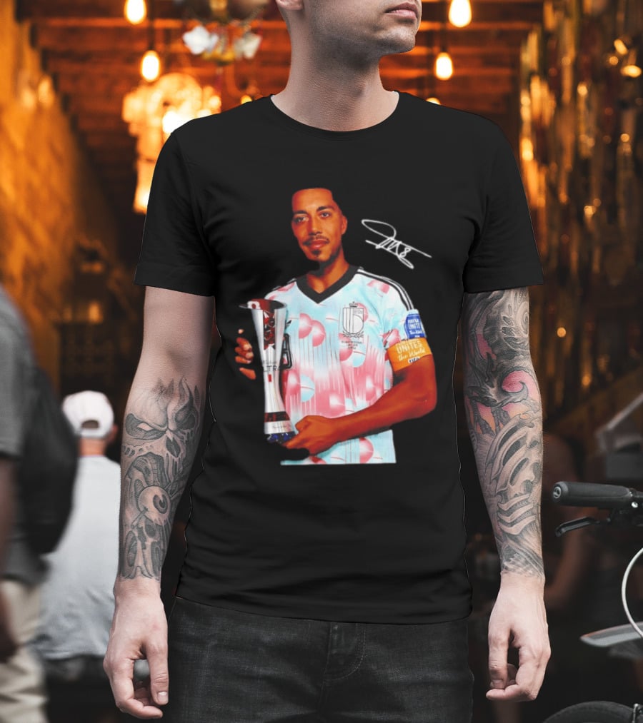 Youri Tielemans Belgium Football Unites The World Trophy Winning Moment T-Shirt