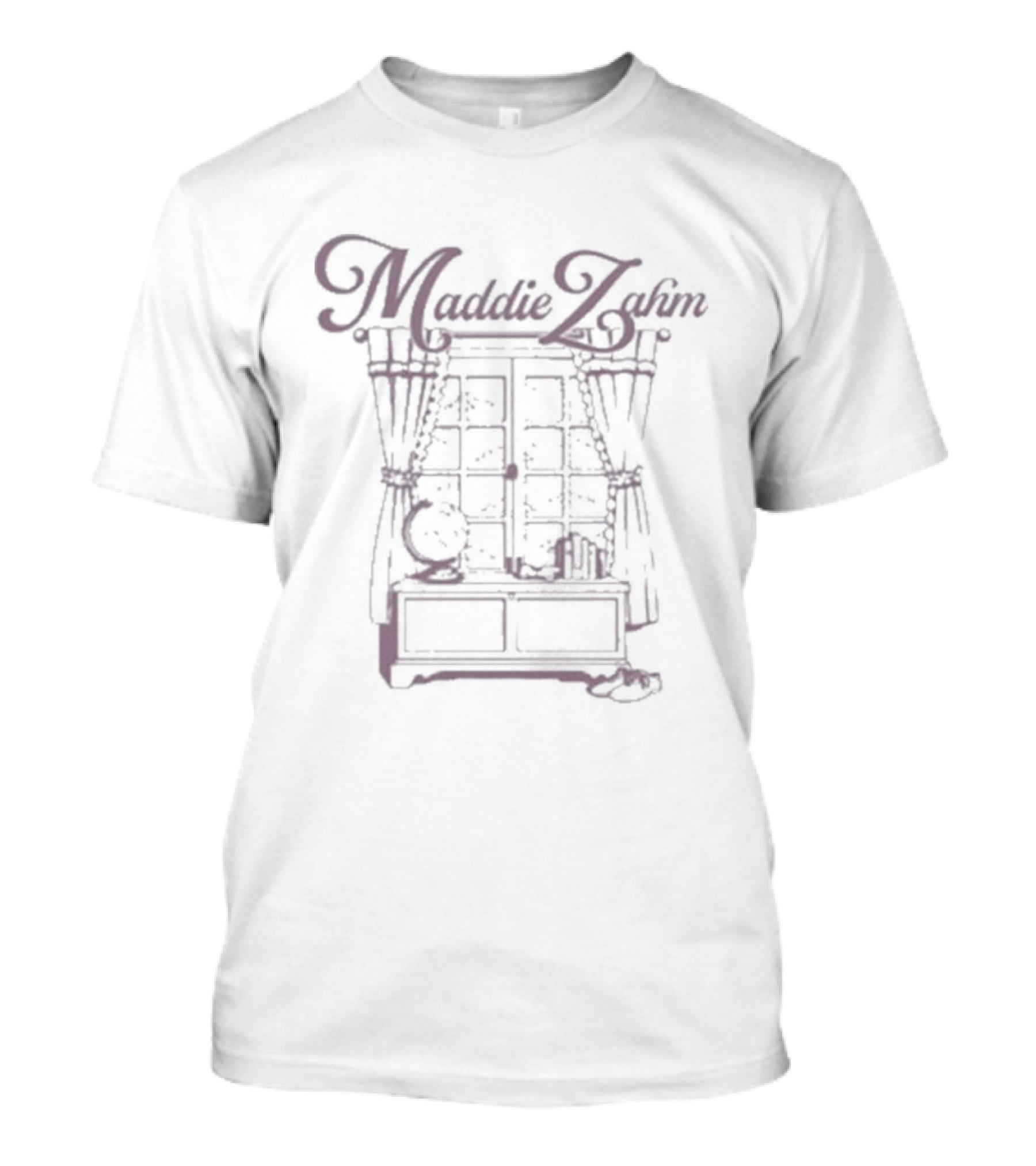 Maddie Zahm Window Cats Curtains T-Shirt