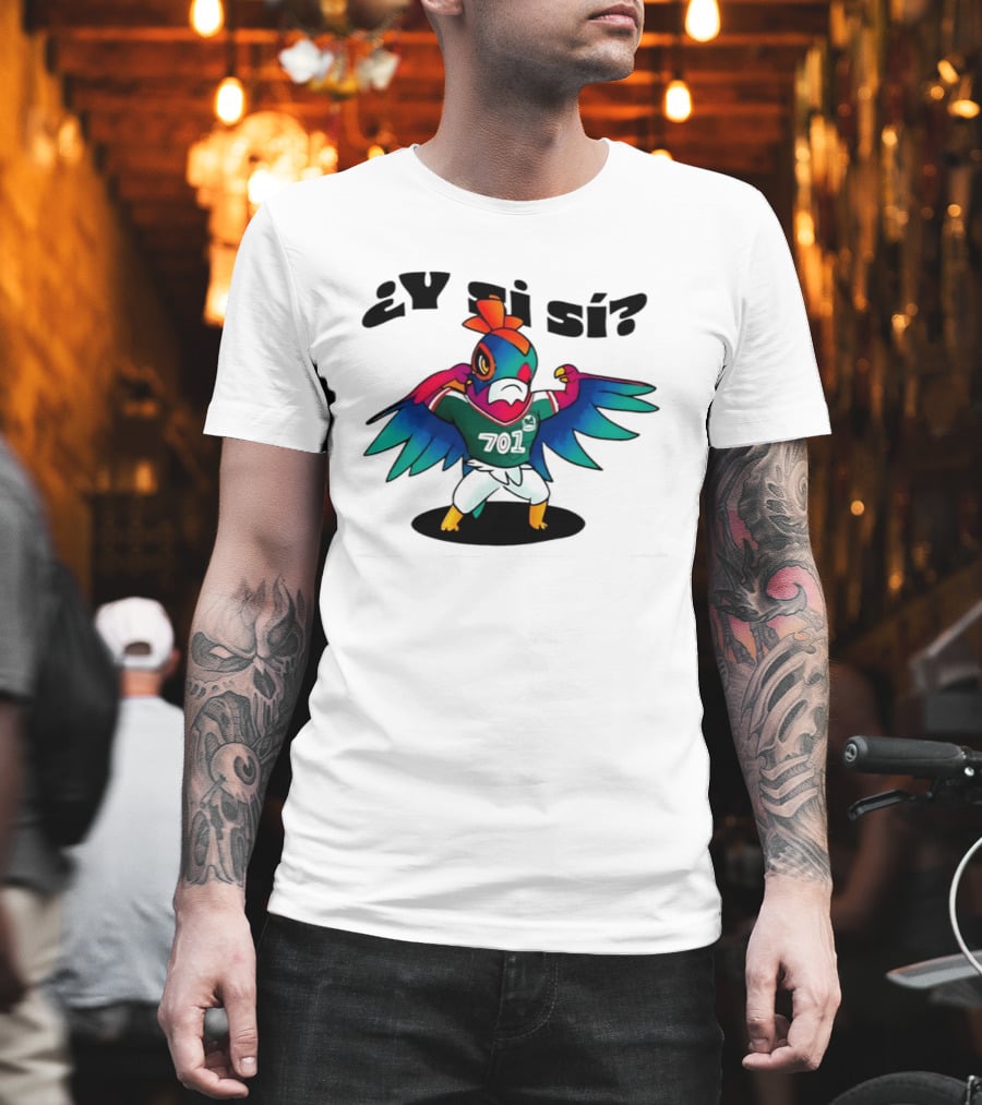 ¿Y Si Sí? Mexico Football Bird 7017 T-Shirt