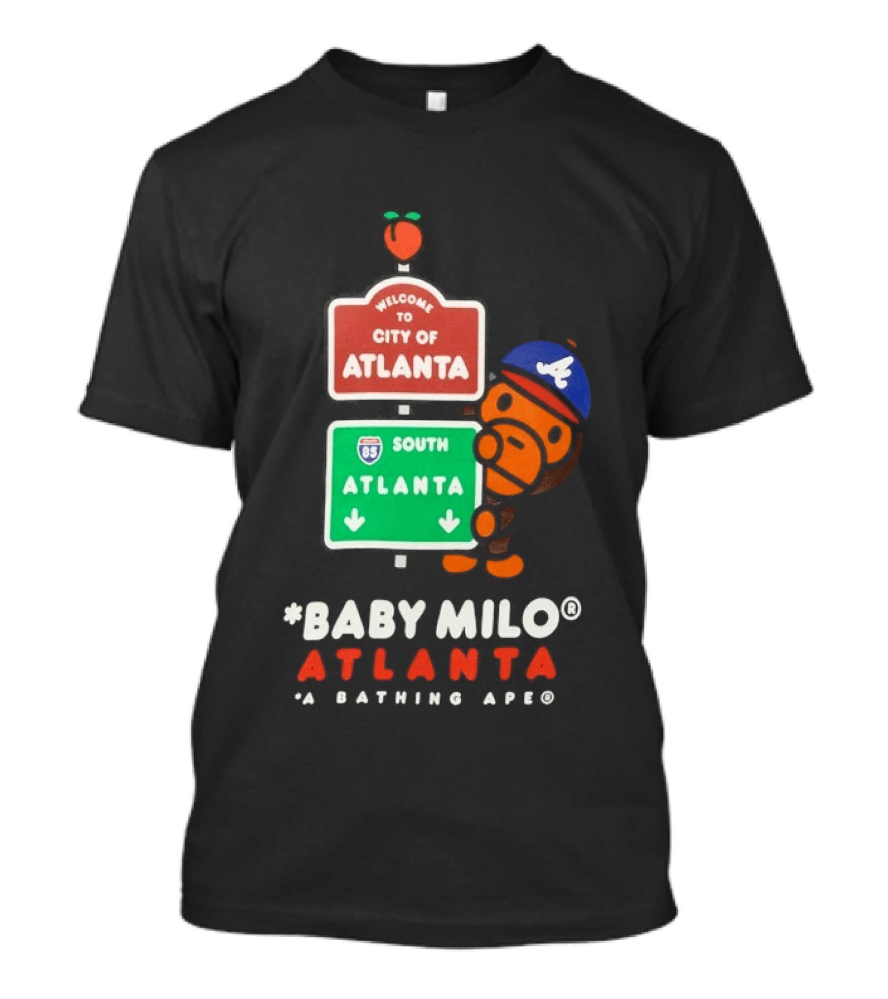 Welcome To City Of Atlanta Baby Milo A Bathing Ape South Atlanta 85 T-Shirt