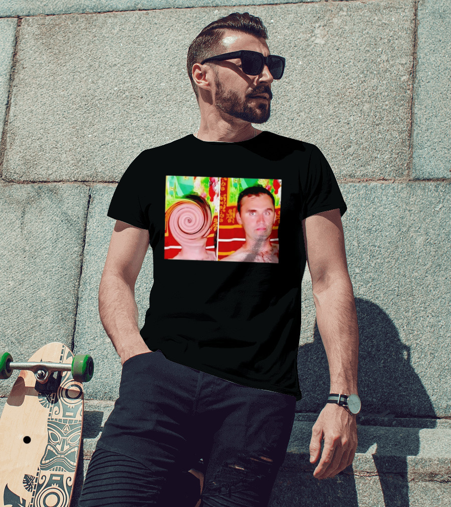Swirly Kirk Christopher Paul Neil Optical Illusion Face T-Shirt