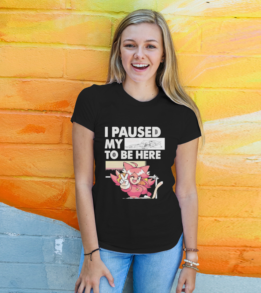 I Paused My Game To Be Here Mad Mew Mew Undertale Anime Girls T-Shirt