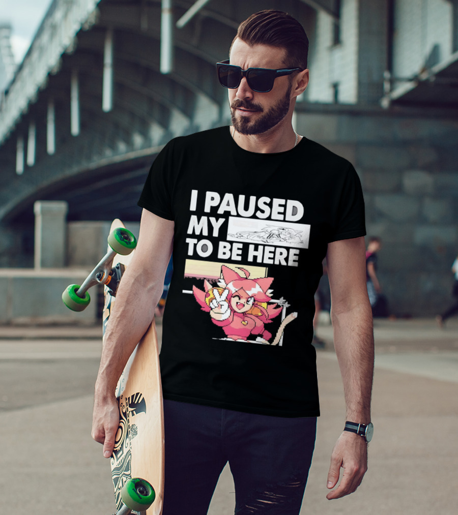 I Paused My Game To Be Here Mad Mew Mew Undertale Anime Girls T-Shirt