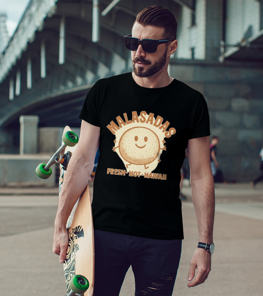 Malasadas Fresh Hot Hawaii Smiling Pastry T-Shirt