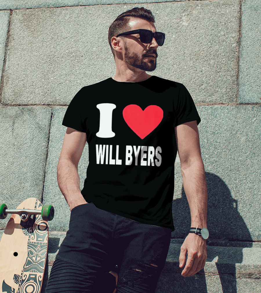 I Love Will Byers Heart Fan Appreciation T-Shirt