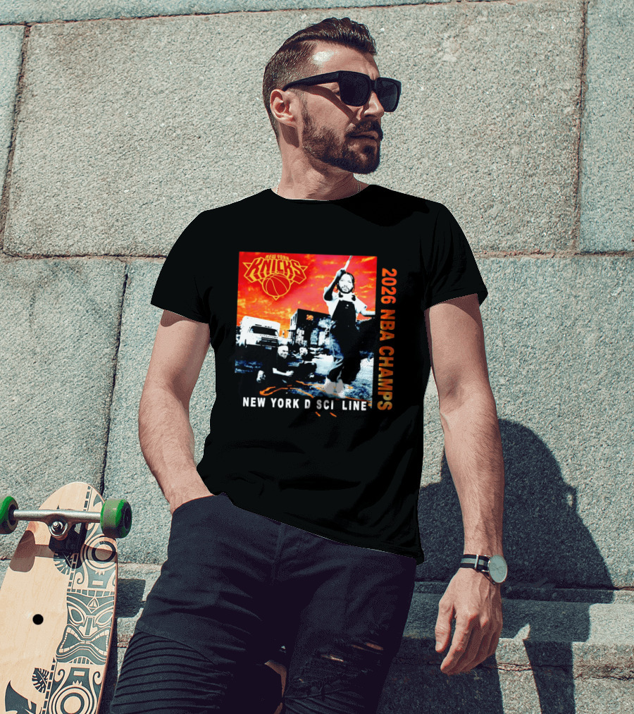 New York Knicks 2026 NBA Champs New York Discipline Rap Album T-Shirt