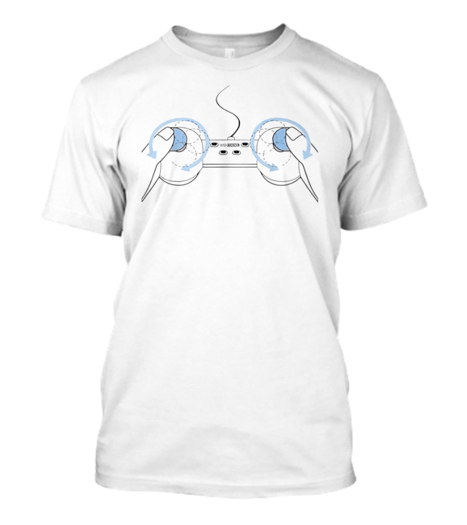 Bitch Control Joystick Rotation Gamer Controller T-Shirt