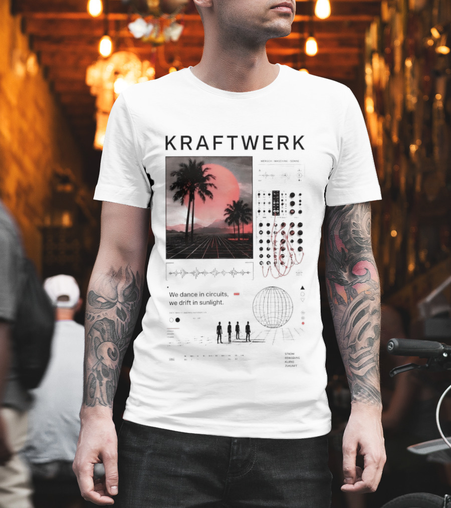 Kraftwerk Mensch Maschine Sonne We Dance In Circuits We Drift In Sunlight T-Shirt