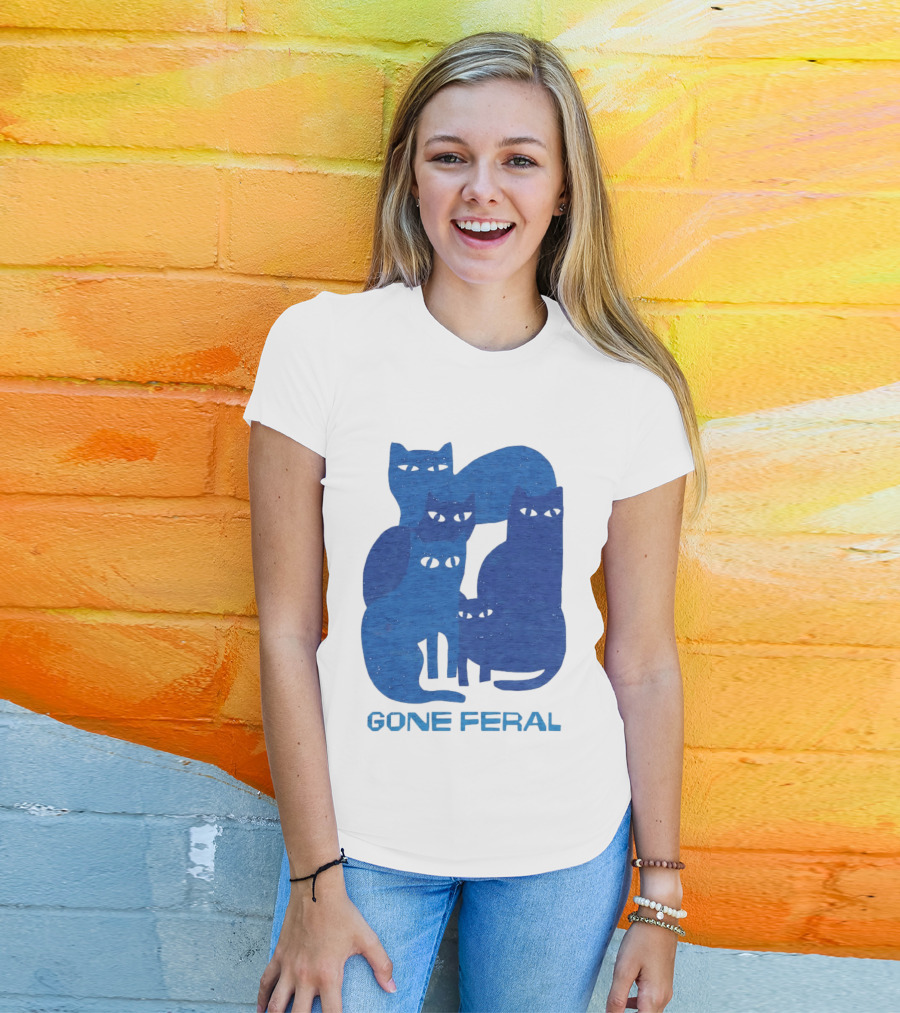 Gone Feral Cats Group T-Shirt