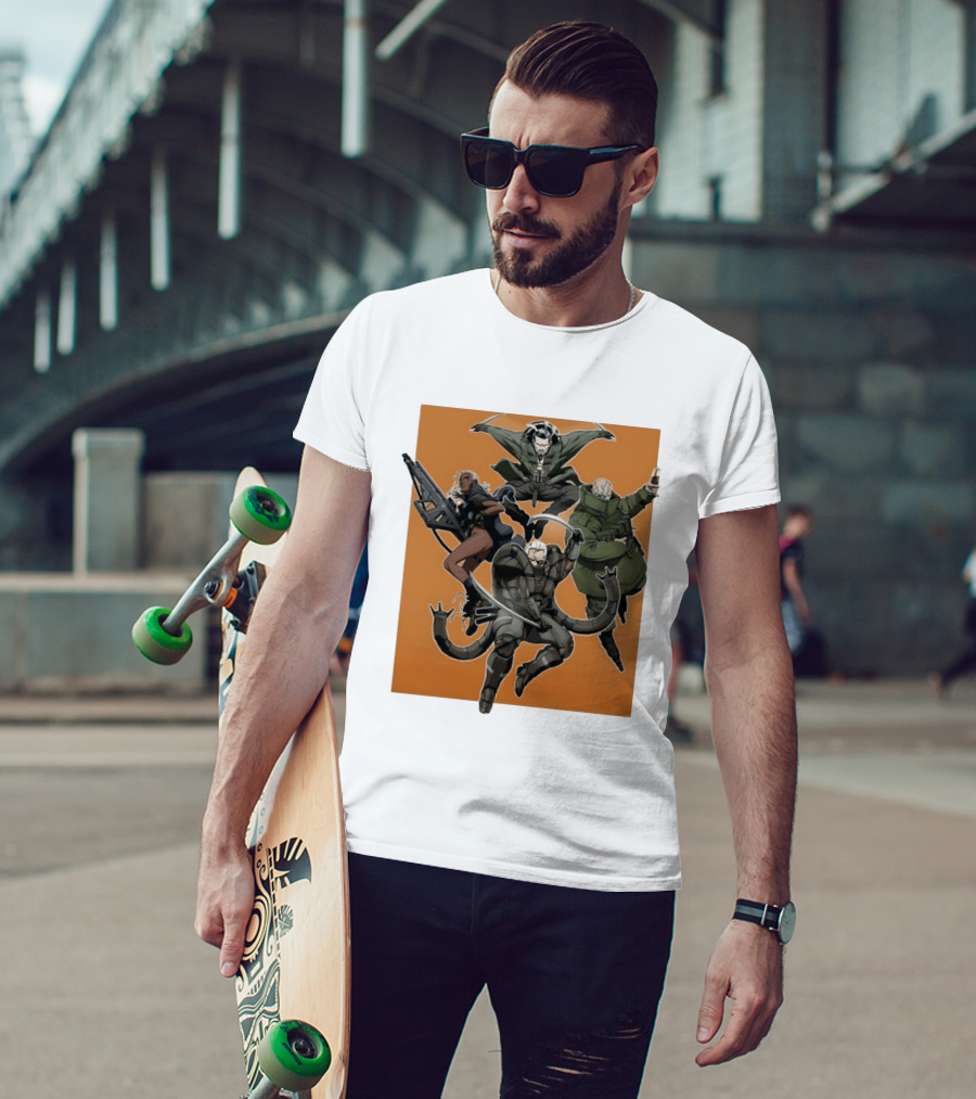 Metal Solid Hideo Kojima Characters T-Shirt