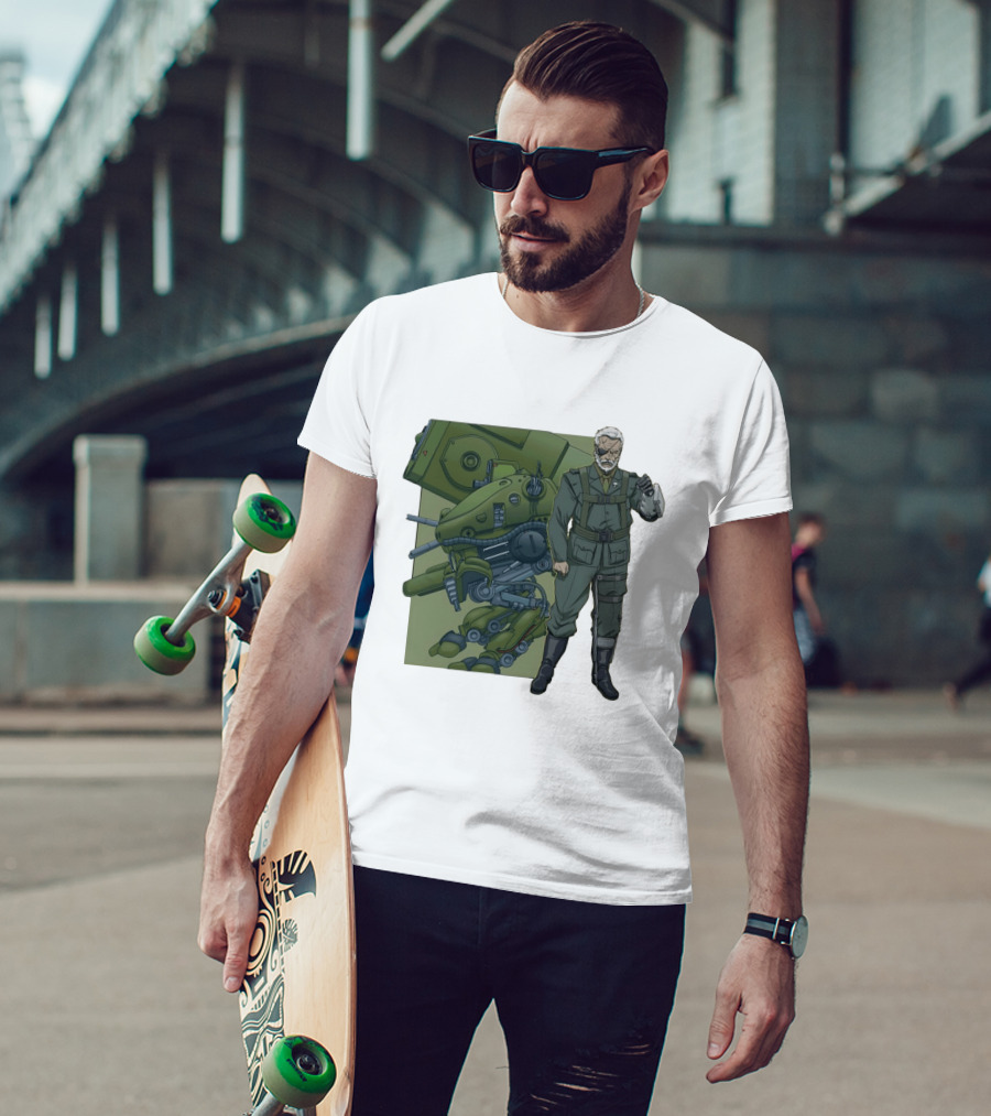 Big Boss Metal Gear Solid Character And Mech T-Shirt