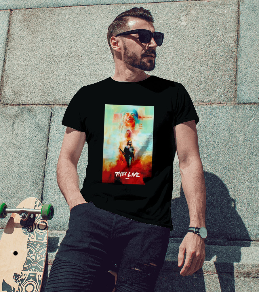 They Live John Nada Sci Fi Surreal Movie Film T-Shirt