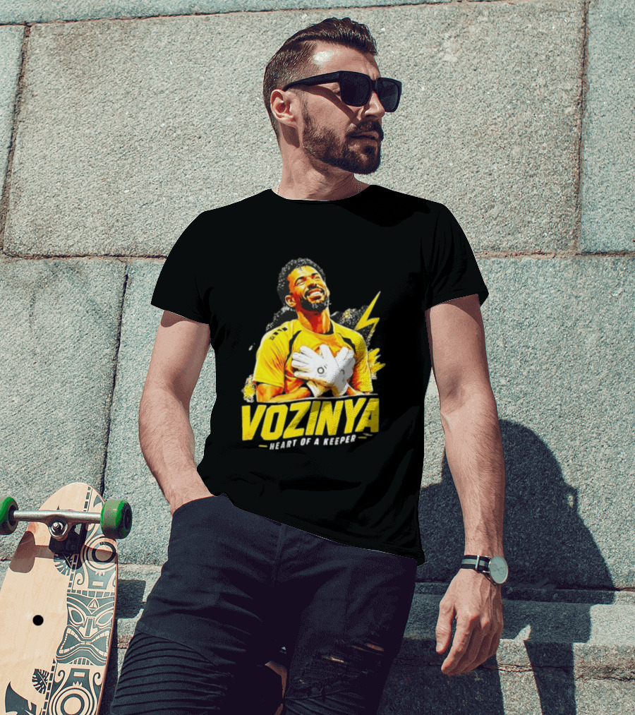 Vozinya Heart Of A Keeper Cape Verde Football Goalkeeper T-Shirt