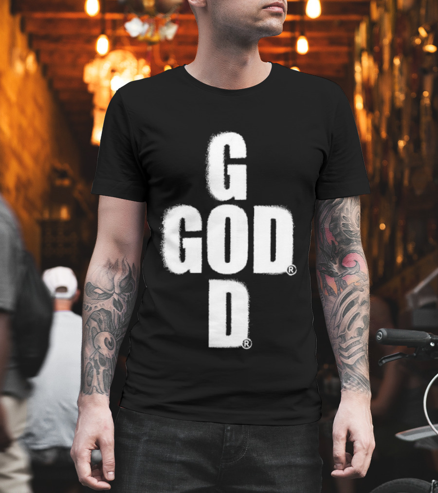 GOD Cross Christian Faith Minimalist Religious T-Shirt