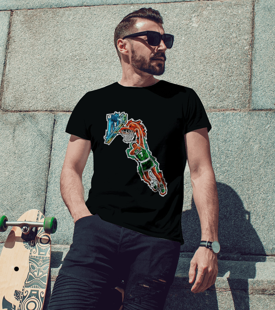 Jaylen Brown Celtics Dunk NBA Basketball 7 T-Shirt