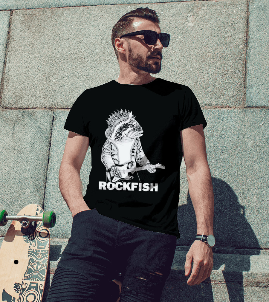 Rockfish Jacket Electric Guitar Performance T-Shirt