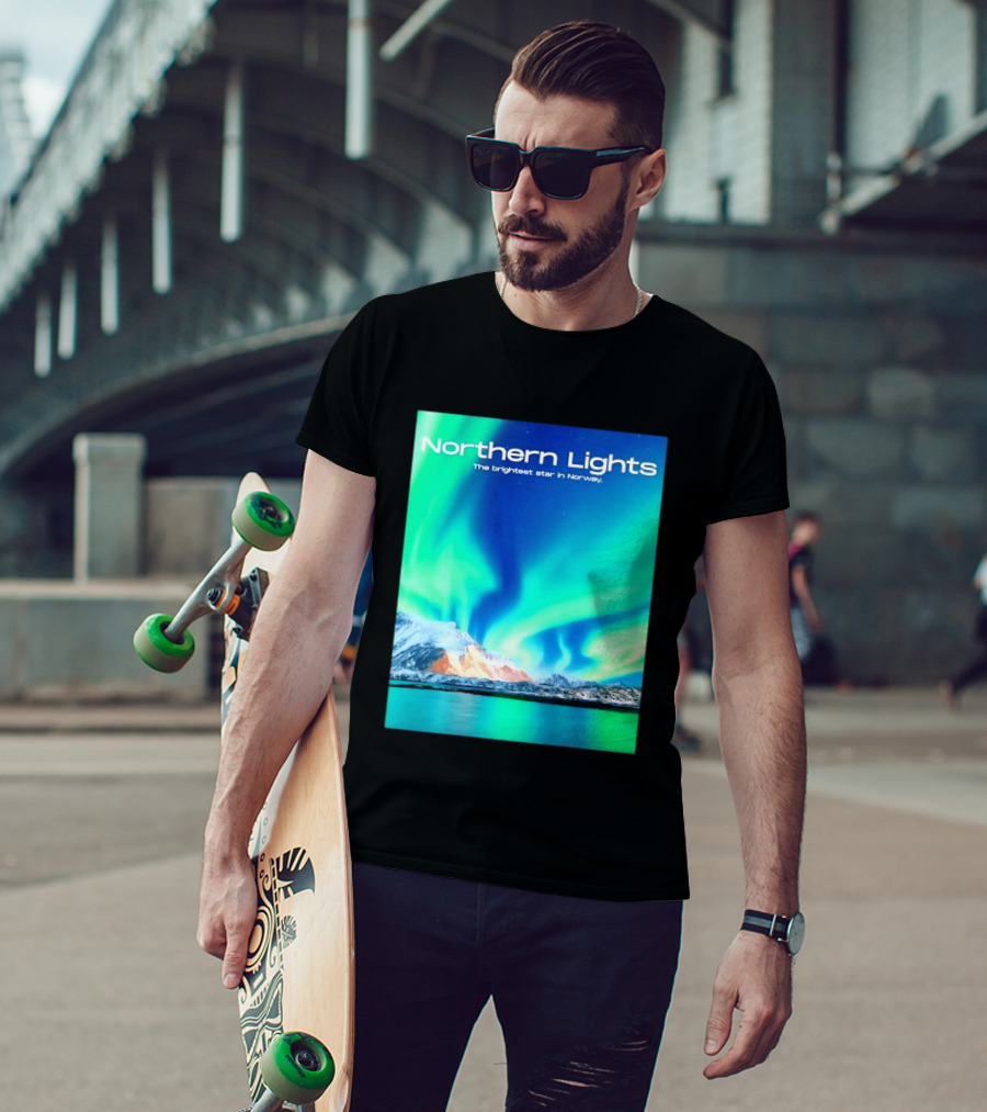 Northern Lights The Brightest Star In Norway T-Shirt