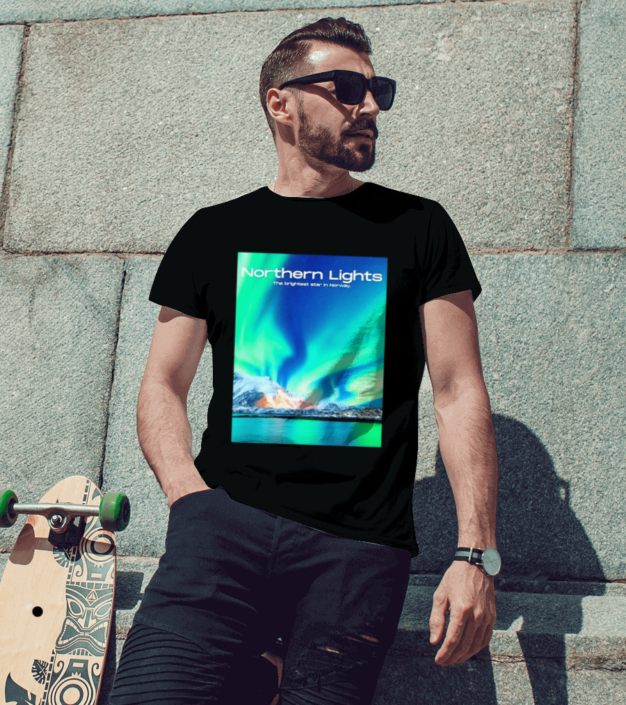 Northern Lights The Brightest Star In Norway T-Shirt