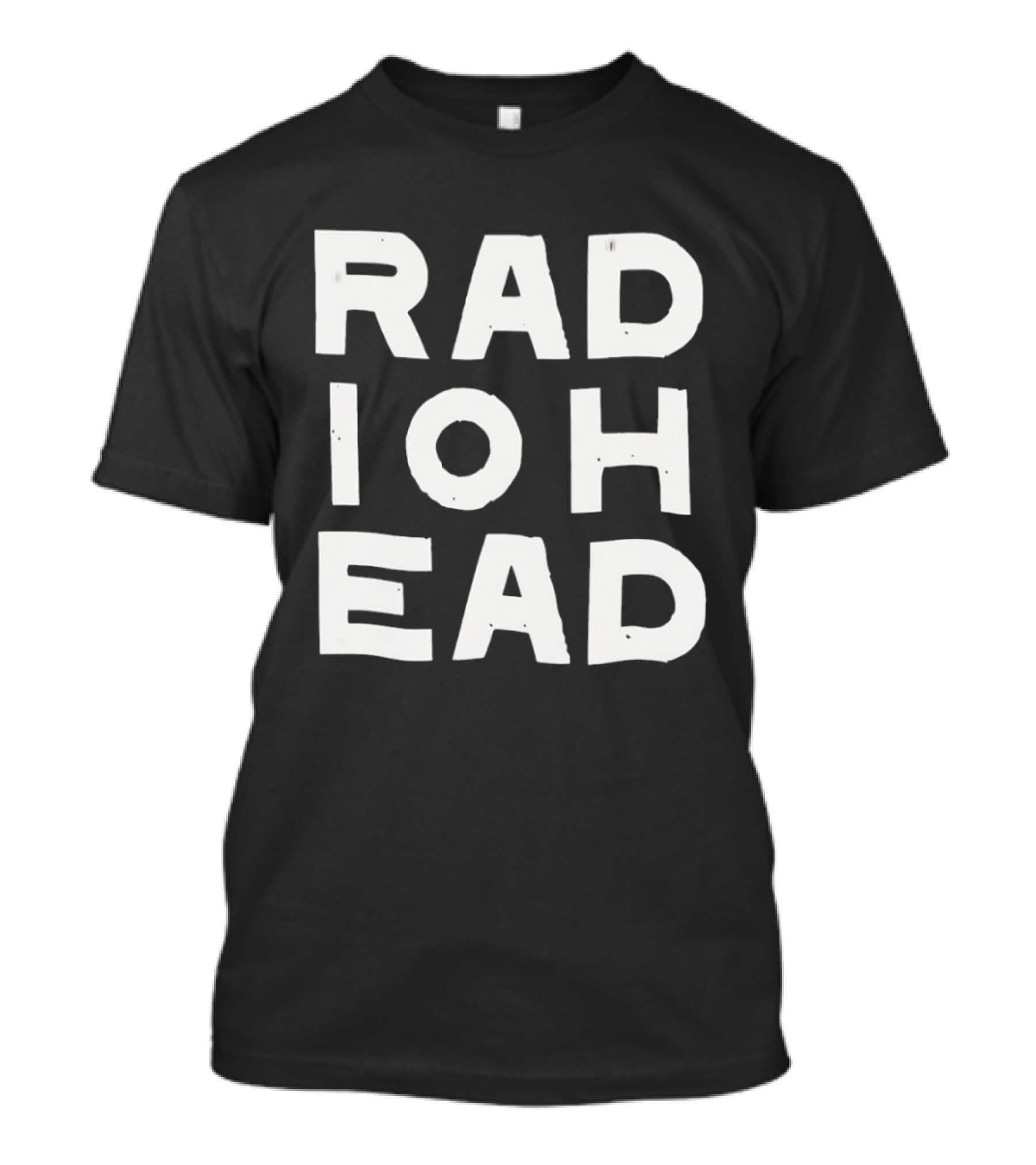 Radiohead Alternative Rock Thom Yorke Band Name Block Letters T-Shirt