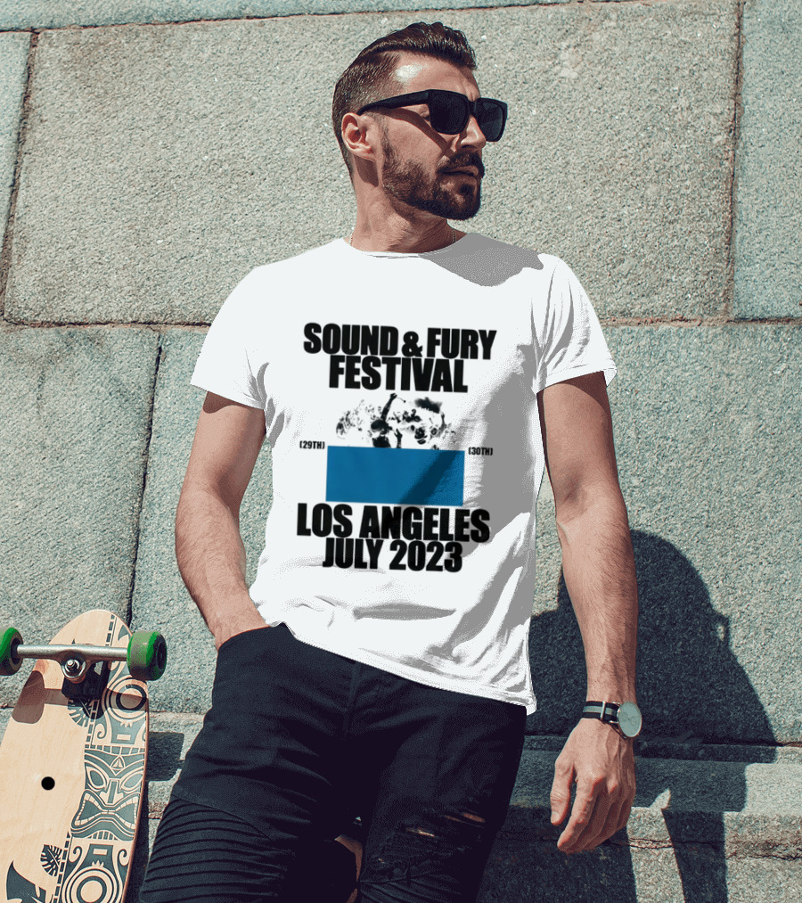 Sound And Fury Festival Los Angeles July 2023 Stage Dive Chaos Event Music Celebration T-Shirt