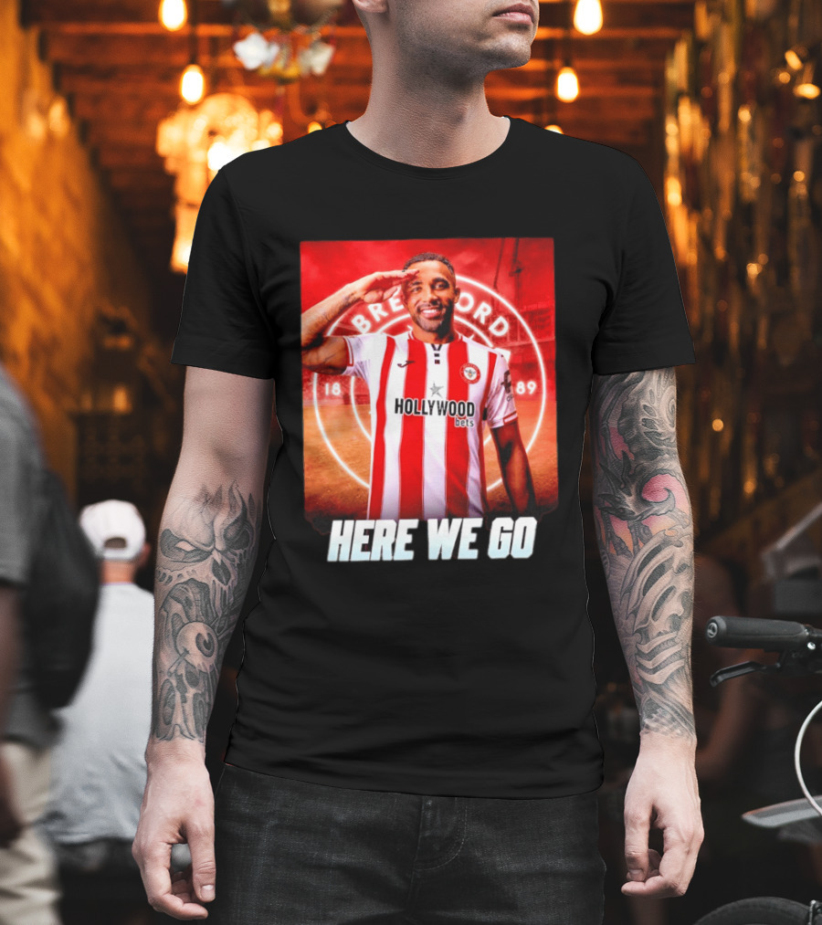 Brentford FC Callum Wilson Here We Go Hollywood Bets T-Shirt
