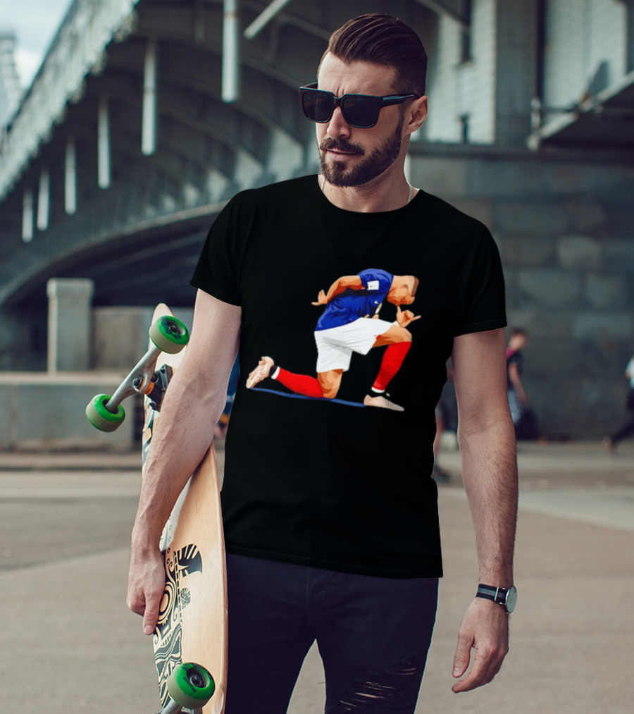 France National Team Kylian Mbappe Celebration Iconic Pose T-Shirt