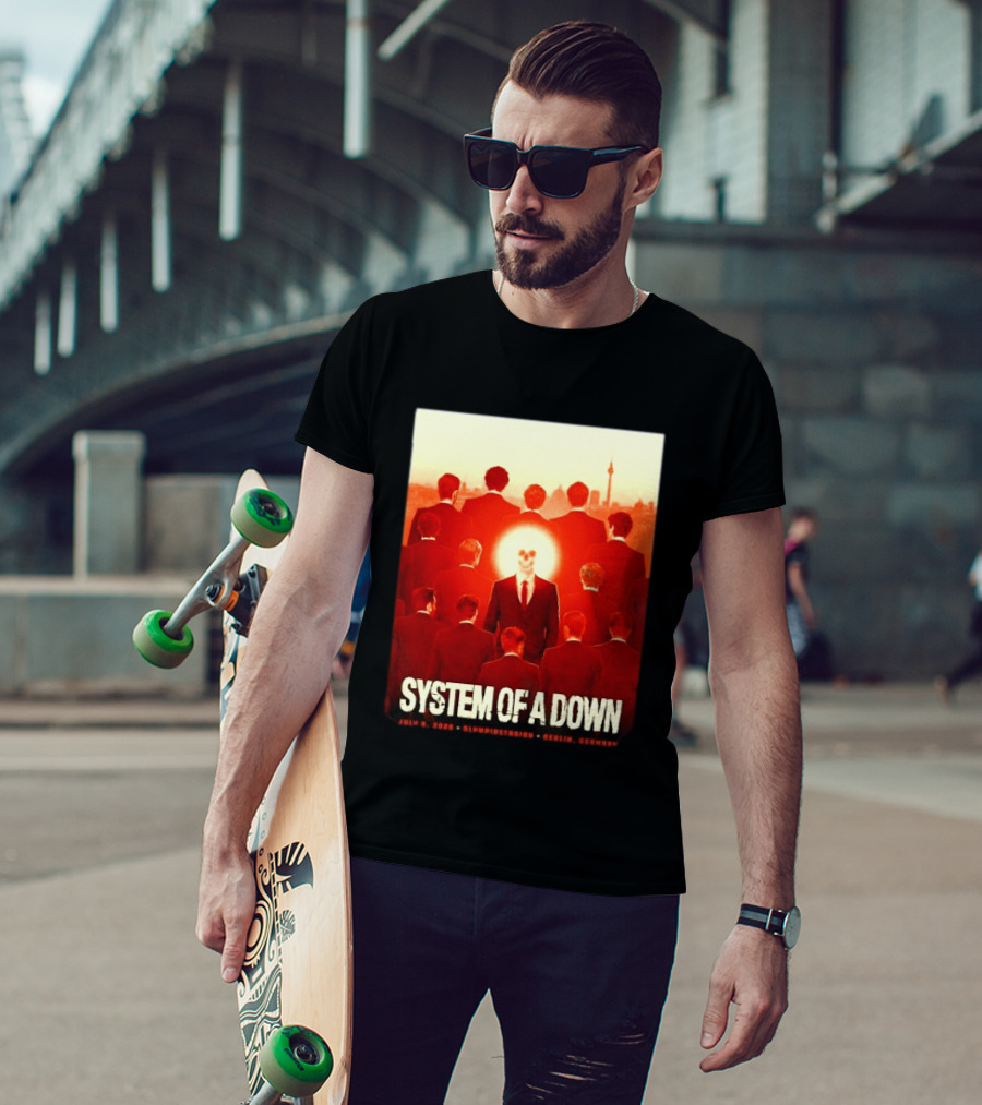 System Of A Down July 8 2026 Olympiastadion Berlin Germany Ghost Rider T-Shirt