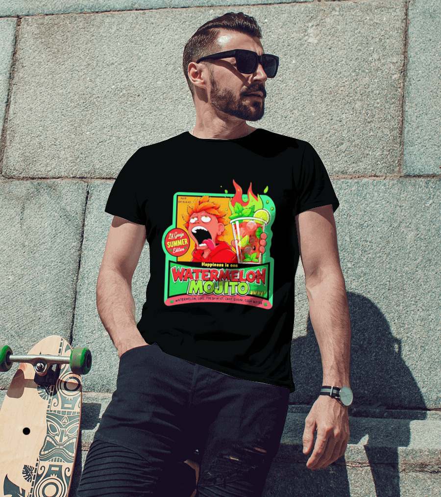 Lil Ganja Summer Edition Happiness Is One Watermelon Mojito Away T-Shirt