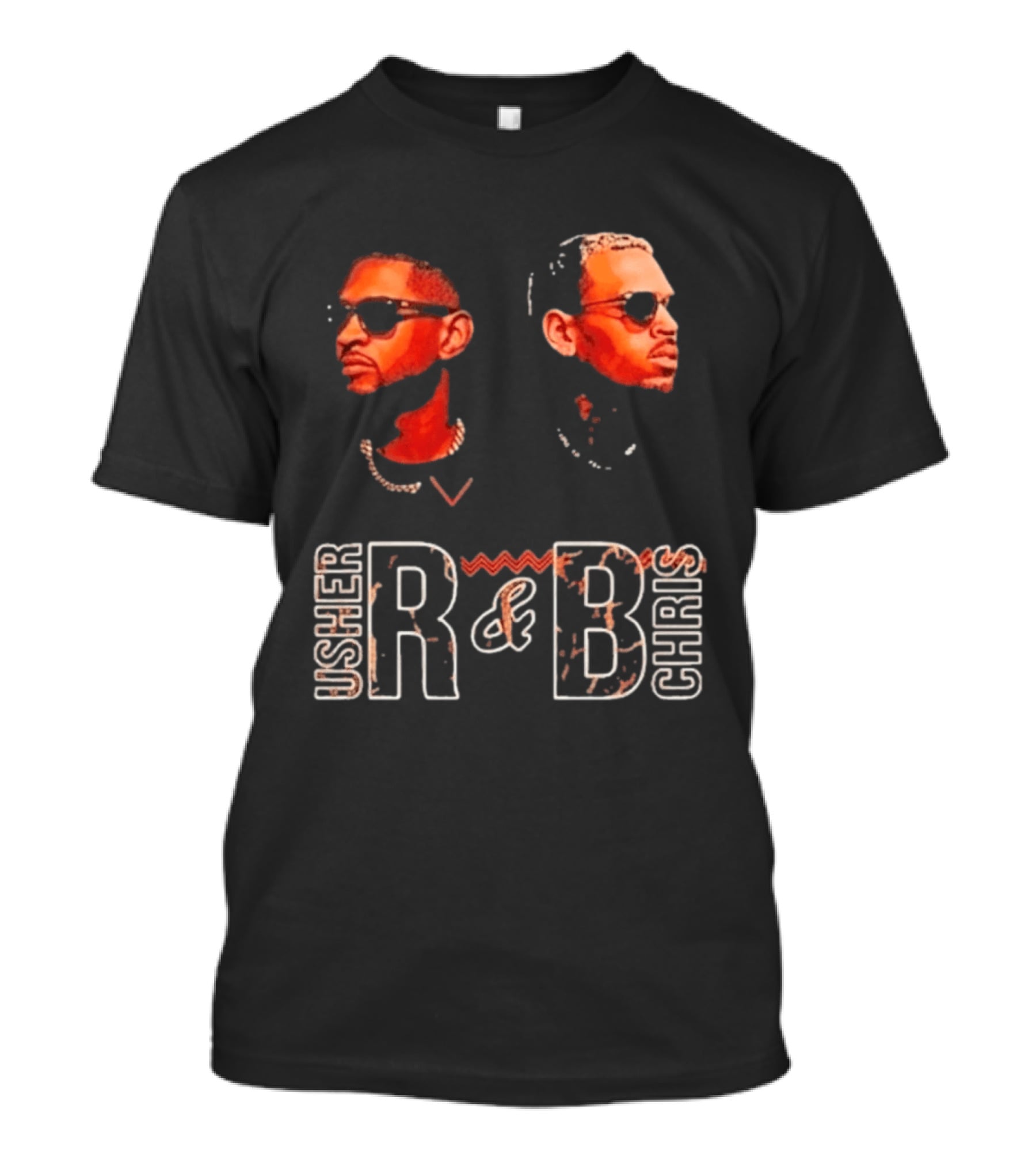Usher Chris R&B Bootleg Retro Style Sunglasses T-Shirt