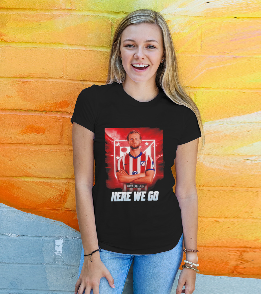 Atlético Madrid Transfer Morten Hjulmand Here We Go Announcement T-Shirt
