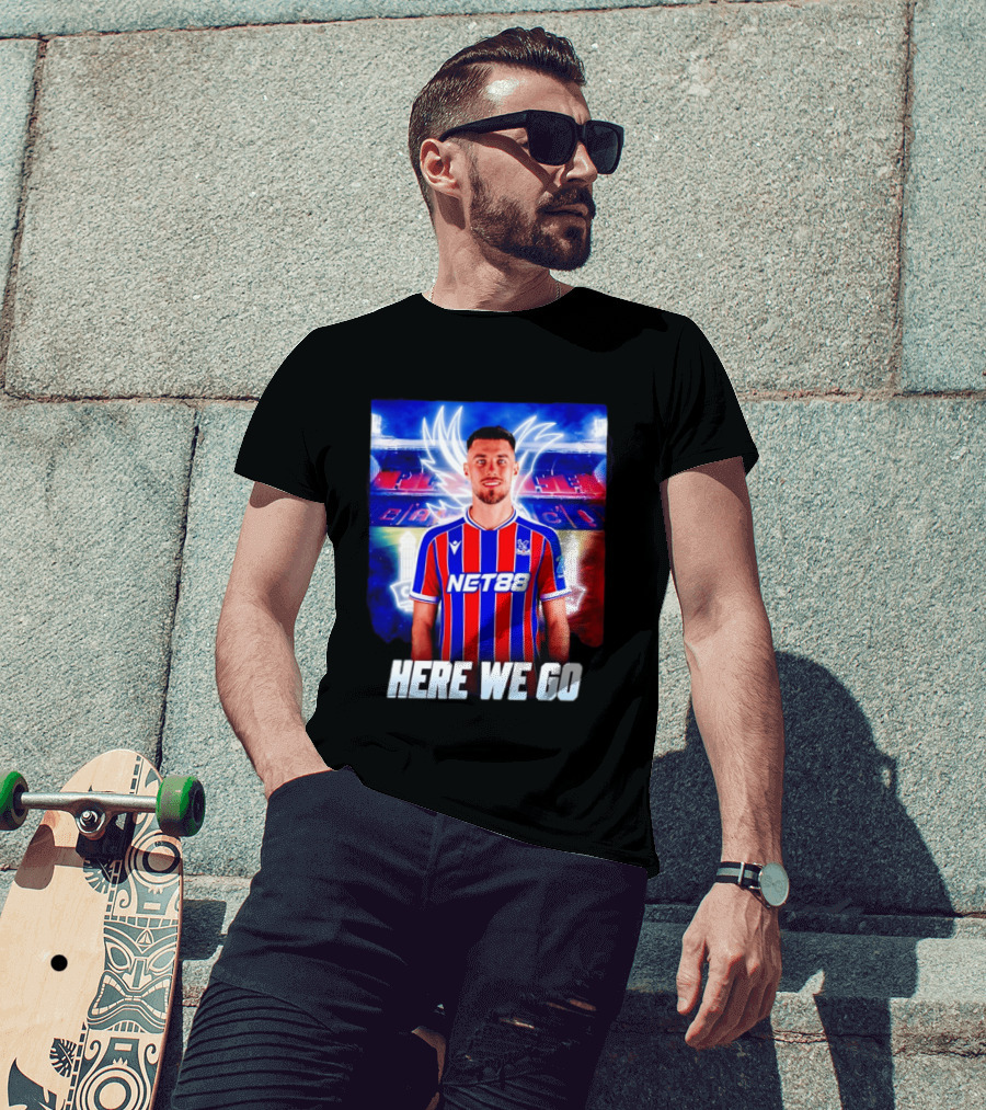 Oscar Mingueza NET88 Crystal Palace Here We Go T-Shirt